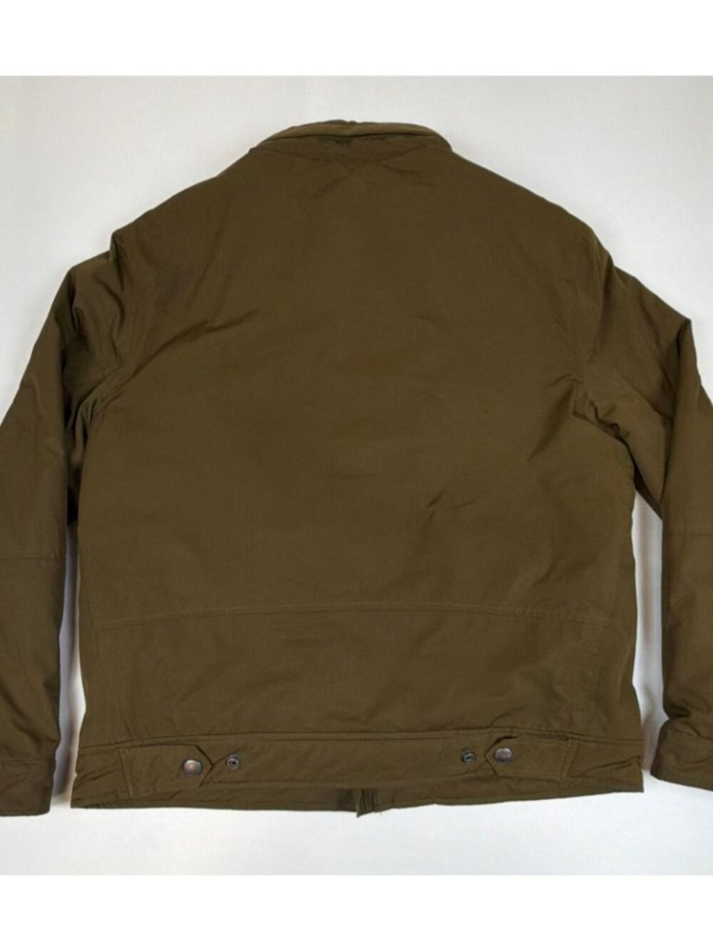 Polo Ralph Lauren Men Medium Olive Green Fleece Lined Full Zip Harrington Jacket - Picture 2 of 11